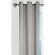 Rideau à œillets NELSON polyester gris mastic 135x240cm