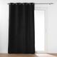Rideau à œillets occultant isolant MICROPOLAR noir 135x260cm