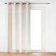 Rideau à œillets PAULINE poly coton lin 140x240cm