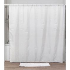 Rideau de douche 16 anneaux blanc 240x200cm