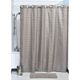 Rideau de douche motif carré taupe 180x200cm