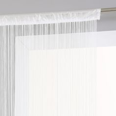 Rideau de fil polyester blanc 120x240cm
