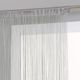 Rideau de fil polyester gris 120x240cm