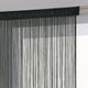 Rideau de fil polyester noir 90x200cm
