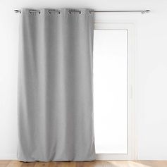 Rideau isolant JUPITER polyester gris 140x260cm