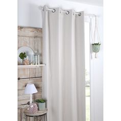 Rideau occultant COPENHAGUE polyester écru 140x260cm