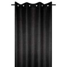 Rideau occultant COPENHAGUE polyester noir 140x260cm