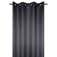 Rideau occultant isolant COPENHAGUE polyester anthracite 140x260cm
