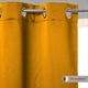Rideau occultant polyester jaune ocre 135x240cm
