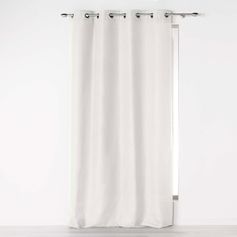 Rideau à œillets polyester blanc 140x260cm