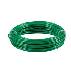 Rouleau de fil de fer plastifié vert 15mm