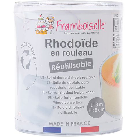 Rouleau rhodoid alimentaire H5,5cm 20m - FunCakes - MaSpatule