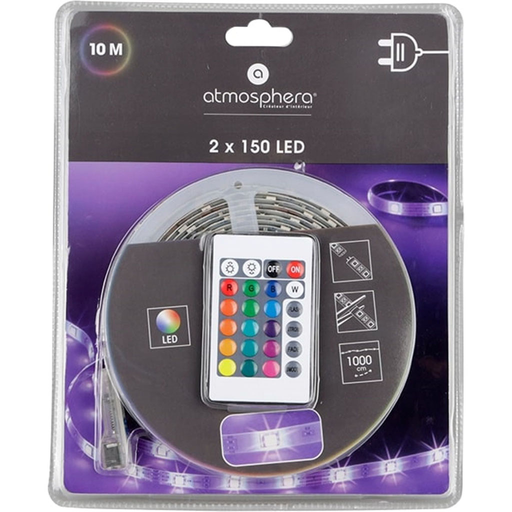 Ruban LED multicolore adhésif 1m Centrakor