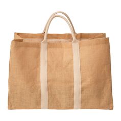 Sac à bûches et granulés jute 60x30x37cm