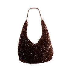 Sac à main sequin marron 37x14x39cm