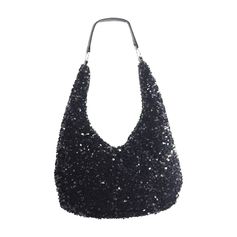 Sac à main sequin noir 37x14x39cm
