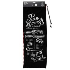 Sac à pain coton Bistrot 27x82cm