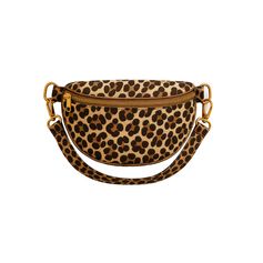 Sac banane léopard en coton 27x8x15cm