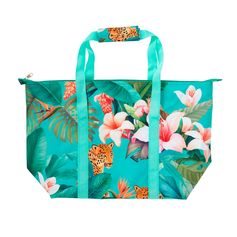 Sac isotherme fleuri 56x34x17cm