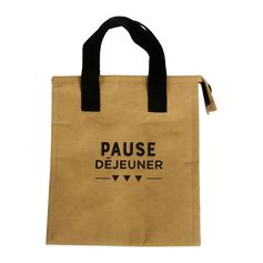 Sac isotherme papier kraft réutilisable 20x23x13cm