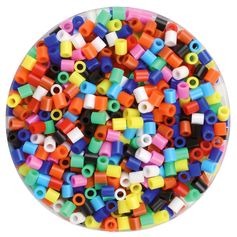 Sachet de 100 perles à repasser multicolores opaques