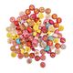 Sachet de perles acrylique rondes lettres colorées et dorées