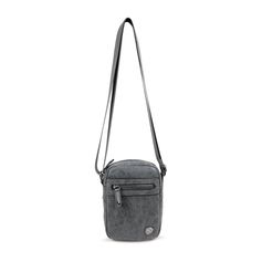 Sacoche zip petit format vintage noire 14x18x5cm