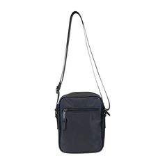 Sacoche zip textile noire 17x23x7cm