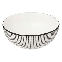 Saladier LUNIS porcelaine noir et blanc D 22cm