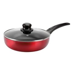 Sauteuse anti-adhésive CERISE tous feux rouge D 24cm