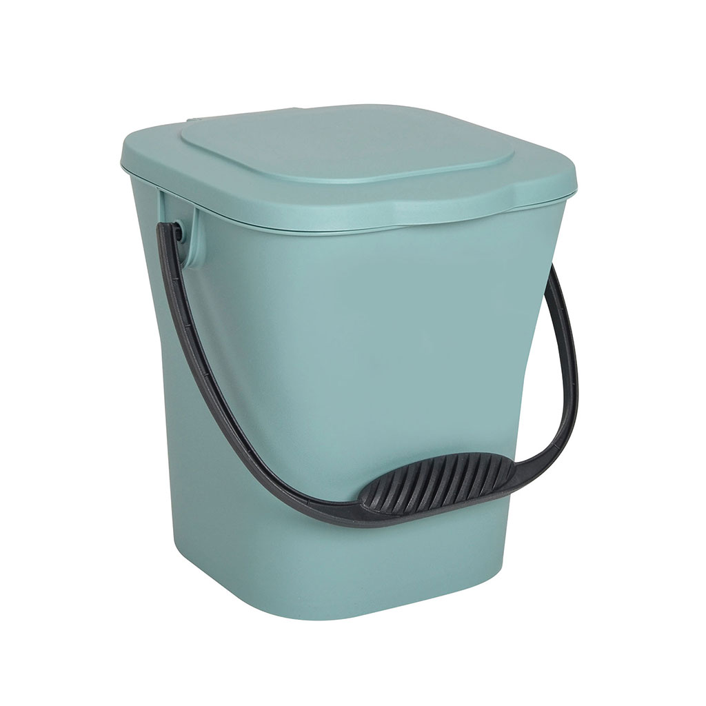 Seau à compost avec couvercle vert 6L - Centrakor