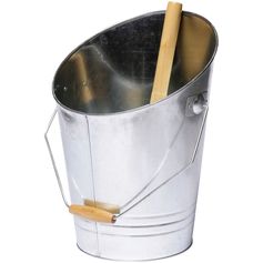 Seau et pelle à cendres en métal pour cheminée 28.5x40x27cm