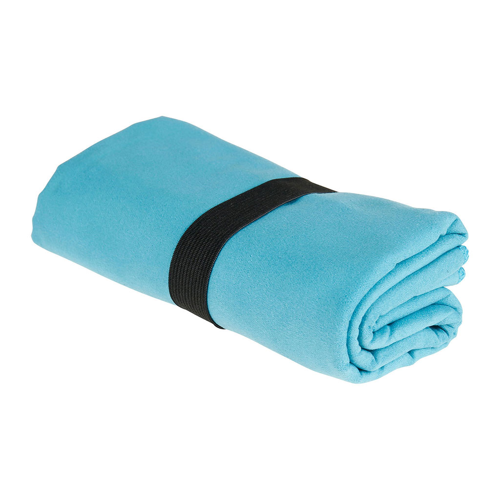 Serviette de sport microfibre bleue 30x130cm - Centrakor