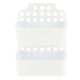 Serviteur de douche en plastique blanc à 2 paniers 25x35.5cm