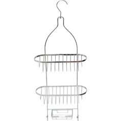 Serviteur de douche métal 2 paniers 26x44x9cm