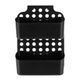 Serviteur de douche plastique 2 paniers noir 25x35.5x12cm