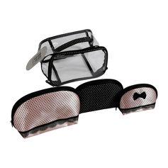 Set 4 trousses de toilette 22x14.5x15cm