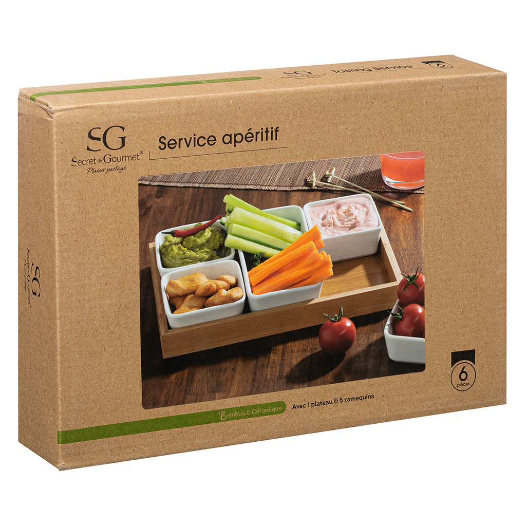 SET DE 3 PLATEAUX RECTANGULAIRES EN INOX