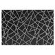 Set de table rectangulaire en toile motif craquelé noir 30x45cm