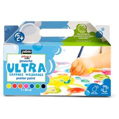 Set peinture gouache ultra lavable enfant 60ml