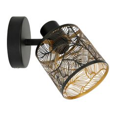 Spot patère ajouré noir CALATHEA 14.5x10x20cm