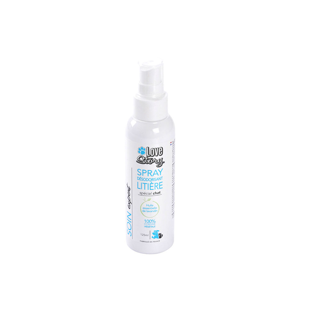 Spray désodorisant litière chat 125ml