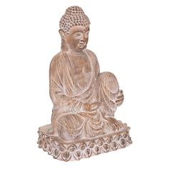 Statue Bouddha assis en résine H 67cm