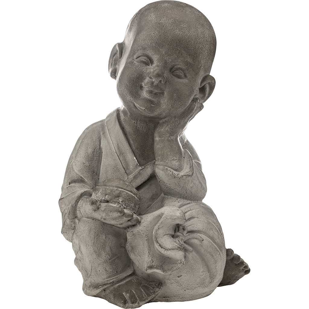 Statue Bouddha enfant assis 21.5x38.5x23cm Centrakor