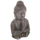 Statue Bouddha magnésie effet bois H 48cm