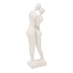 Statue couple nu RIVI en polyrésine 10x33cm