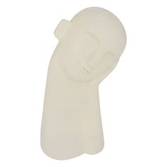 Statue visage WONJA blanc H24.5cm