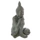 Statuette Bouddha assis en résine H 55.5cm