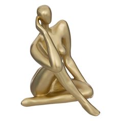 Statuette femme le collectionneur or H25cm