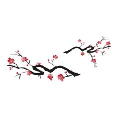 Sticker adhésif mural cerisier 49x40cm